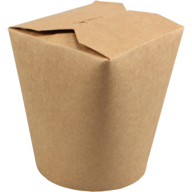 Biodore Container, Kraft paper + PLA , 750ml, 26oz, brown  1