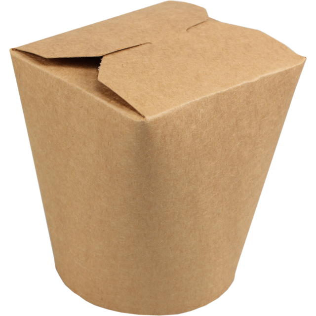 Biodore Container, Kraft paper + PLA , 900ml, 32oz, brown  1