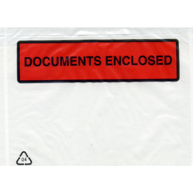 Envelope, 108x128mm, lDPE, transparent 1