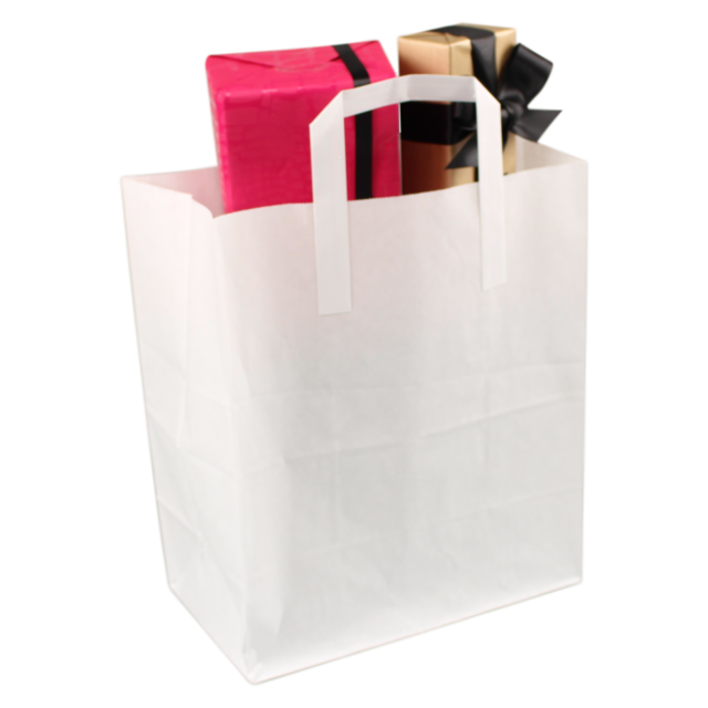 Bag, Paper , 380x305x250mm, paper carrier bag, white 1