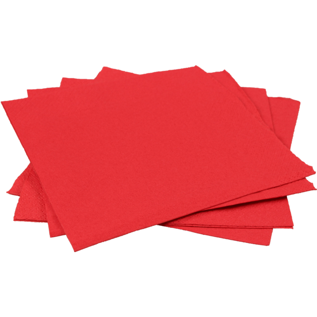 Napkin, paper , 3-ply, 40x40cm, red 1