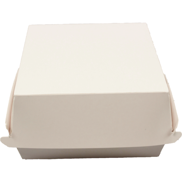  Hamburger container, paper , white 1