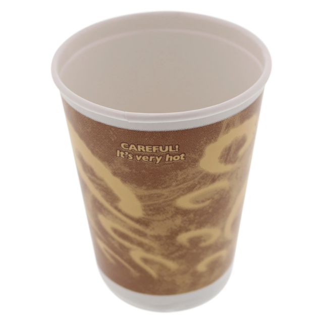  Double-walled cup, Paper , 16oz, 135mm, brown  1