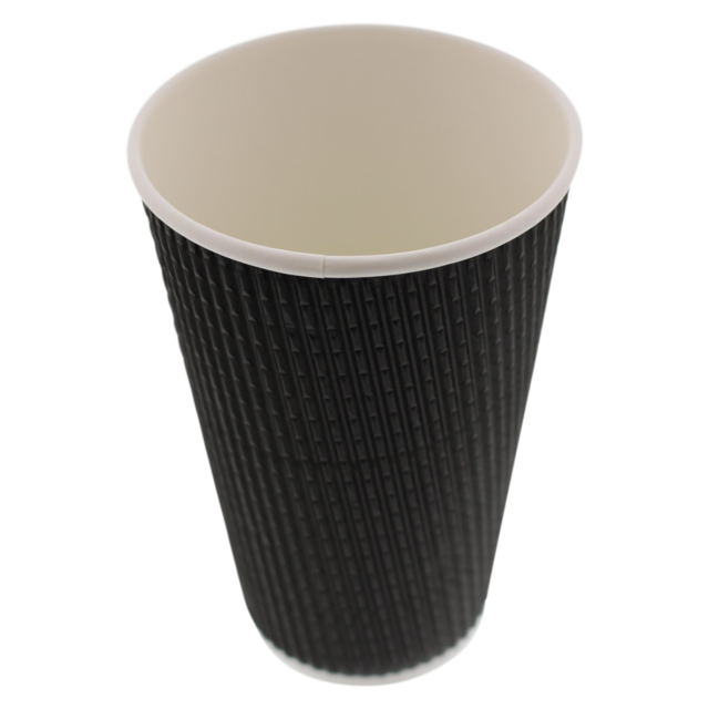  Ripple cup, Paper , 16oz, 135mm, black 1