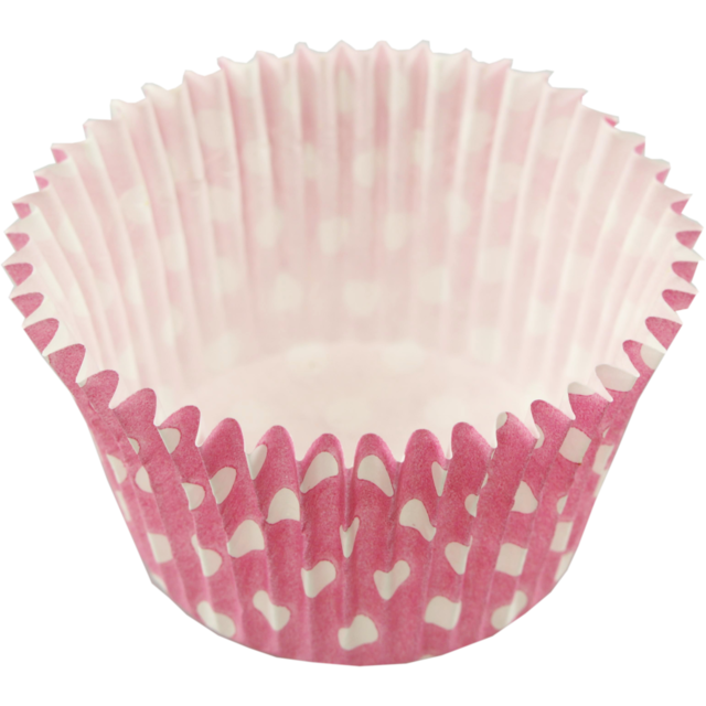 Cupcake case , paper , round, Ø51mm, 38mm, pink 1