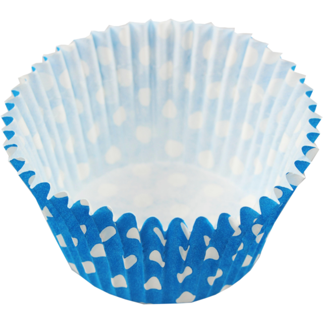 Cupcake case , paper , round, Ø51mm, 38mm, blue 1