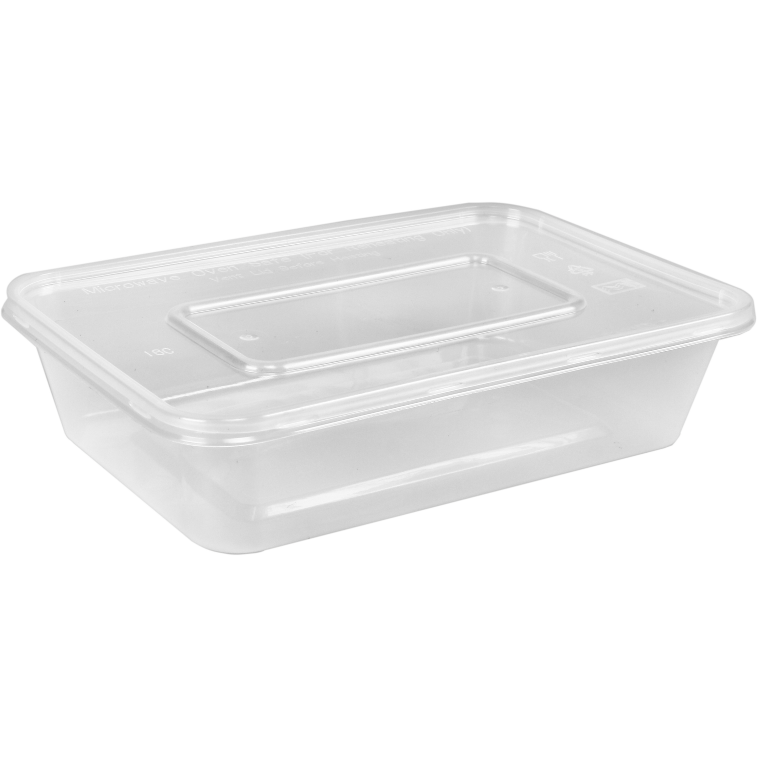 Container, PS, 500ml, 172x120x43mm, transparent 1