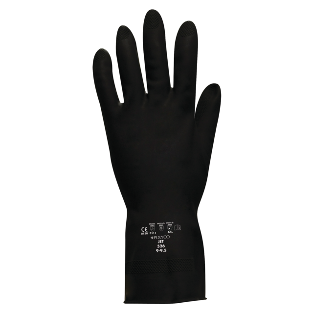ComFort Gloves , Latex, jet, black 1