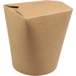 Biodore Container, Kraft paper + PLA , 450ml, 16oz, brown 