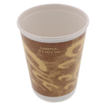  Double-walled cup, Paper , 16oz, 135mm, brown 