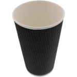  Ripple cup, Paper , 16oz, 135mm, black